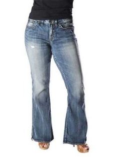 Silver Jeans Womens Red Label Fit Frances Flare Jeans