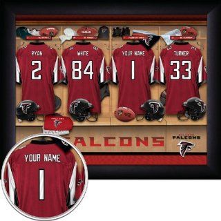 Atlanta Falcons Personalized Locker Room Print Sports
