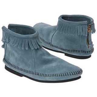 Kids Back Zipper Boot Tod/Pre (Storm Blue Suede 7.0 M) Shoes