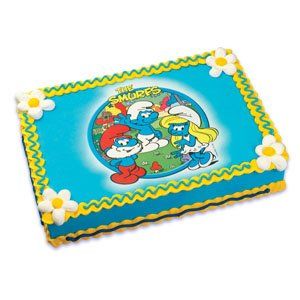 The Smurfs Edible Image Cake Topper