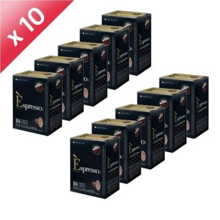 POLTI Espresso Arabica   Lot de 10 paquets   1 paquet = 10 dosettes