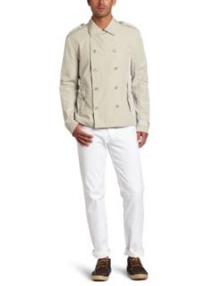 Calvin Klein Sportswear Mens Double Breasted Crop Trench