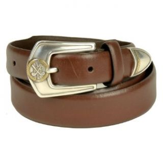 Brown Genuine Leather Golf Belt 1.10 Inches By Landes Size 32 Shoes