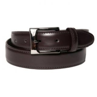 Silver Buckle 1.2 Inch Brown Belt by Landes Size 32 Clothing