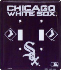 Chicago White Sox double light switch plate Sports