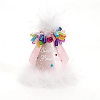 Boutique Light Pink White Birthday Party Hat Baby Toddler