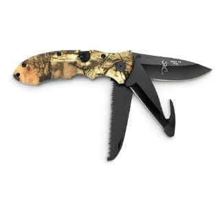 Browning 3   blade Hunting Knife Mossy Oak Infinity