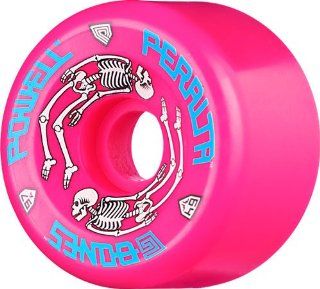 Powell G Bones II 97a 64mm Pink Skateboard Wheels (Set Of