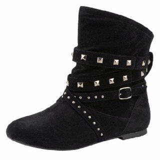  Nature Breeze Womens Vickie 17 Black Fashion Booties Shoes