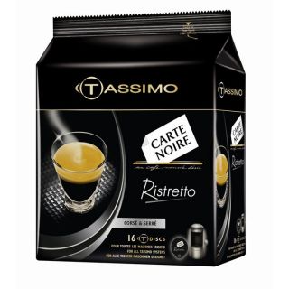 TASSIMO/CARTE NOIRE Ristretto (16T)   Achat / Vente CAFE CHICOREE