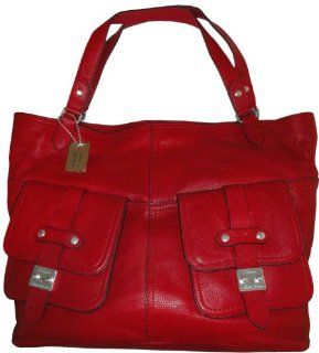 Ralph Lauren Purse Handbag Governors Lodge East/West Tote Red Shoes