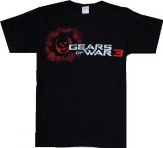 Gears of War 3 Crimson Omen Black T Shirt Clothing