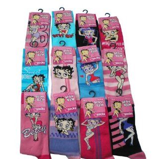 12 pairs Betty Boop socks.Mixed designs Shoes