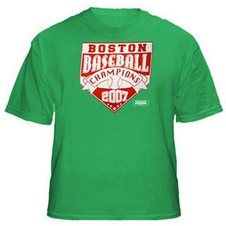 Green Boston Baseball Champions 2007 T shirt