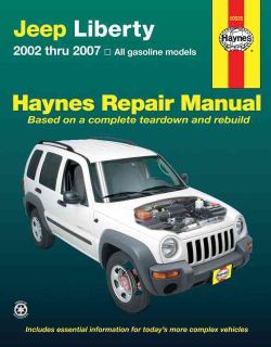 Haynes Jeep Liberty 2002 Thru 2007 Automotive Repair Manual (Paperback