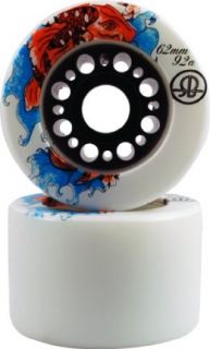 RollerBones Skate Wheels White with Koi Fish Graphic 8