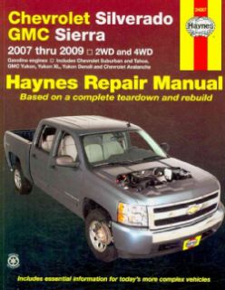 Manual Chevrolet Silverado & Gmc Sierra, 2007 Thru 2009 (Paperback