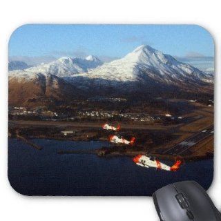 Coast Guard Sunrise in Kodiak, AK Mouse Pads Sports