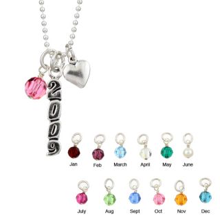 Charming Life Sterling Silver Graduation Charm Necklace