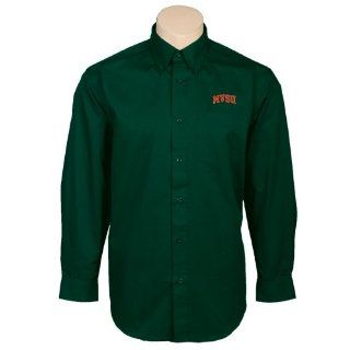 Mississippi Valley State Dark Green Twill Button Down Long