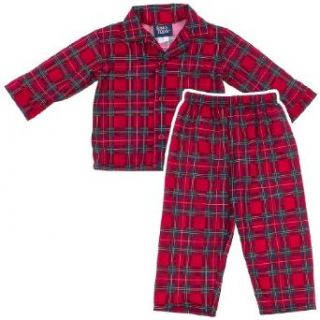 Tom and Jerry Holiday Red Plaid Coat Style Pajamas for