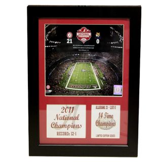 University of Alabama 2011 BCS National Champion Deluxe Stat Frame
