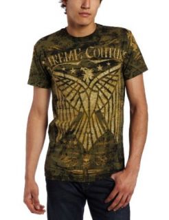 Xtreme Couture Mens Connect Short Sleeve Tee, Military