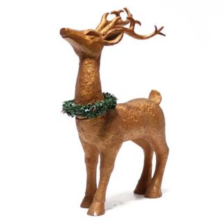 30 inch Goldtone Reindeer Statue Today $61.99 1.0 (1 reviews)