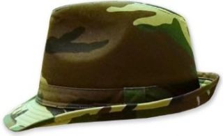 Woodland Camouflage Fedora Hat Clothing