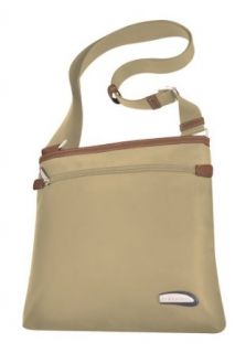 Travelon Slim Shoulder Bag, Tan, One Size Clothing