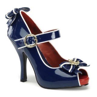inch sexy high heel shoes sailor costume shoes mary jane pump anchor