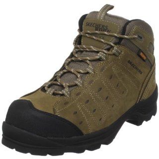  Skechers for Work Mens Steel Toe Preserve Boot,Taupe,7 M US Shoes