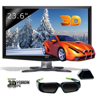 Nvidia 3D Vision   Contient  1 Acer GD245HQBID écran plat LCD 23