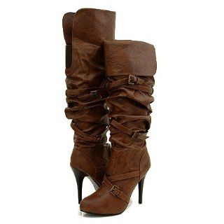 Wild Rose Furge45 Knee High Boots Brown Shoes