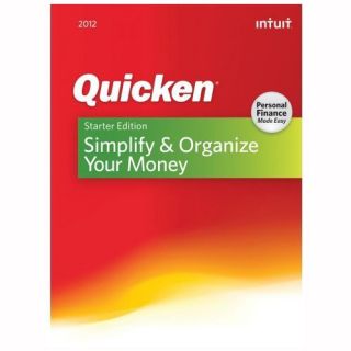 Intuit Quicken 2012 Starter Edition   Complete Product   1 User