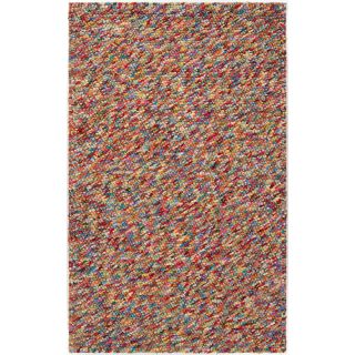  woven Multi Colored colored Angelfish Wool Plush Shag Rug (8 x 10