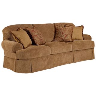 Broyhill McKenna Stucco Beige Sofa and Accent Pillows