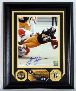 Lynn Swann Autographed Photomint with 2 Gold Coins Sports