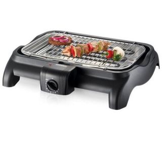 BARBECUE NOIR 2300W GRILLE CHROMEE 37 x 23 CM   PG1511; Grille