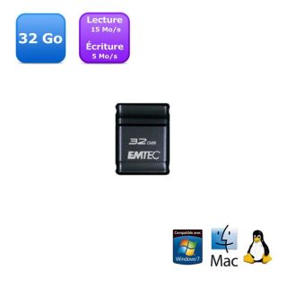 EMTEC USB2,0 S100 32GB   Achat / Vente CLE USB EMTEC USB2,0 S100 32GB