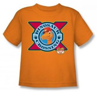 Dinosaur Train   Dinosaur Crossing Juvee T Shirt In Orange