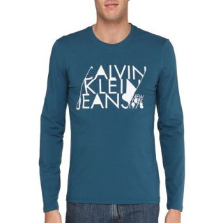 CALVIN KLEIN JEANS T Shirt Homme Pétrole Pétrole   Achat / Vente T