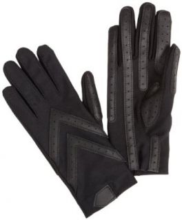 Isotoner Womens Spandex Shortie Unlined Glove,Black,One