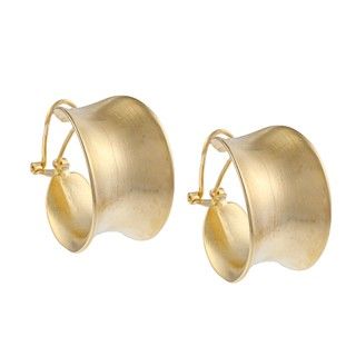 Clara Studio Goldtone Hoop Earrings