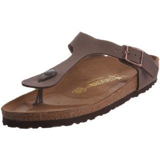 Birkenstock thongs Gizeh from Birkibuc in mocca with a narrow insole