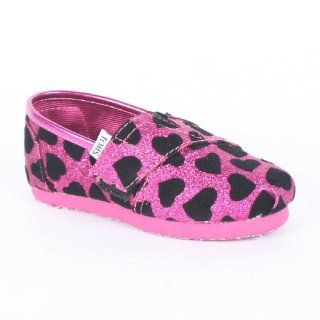  on Shoes, Size 9.5 M US Toddler, Color Pink Hearts Glitter Shoes