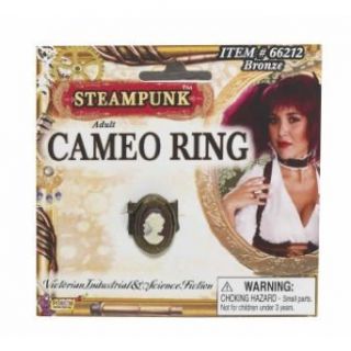Steampunk Cameo Ring (Bronze) Adult Accessory Clothing