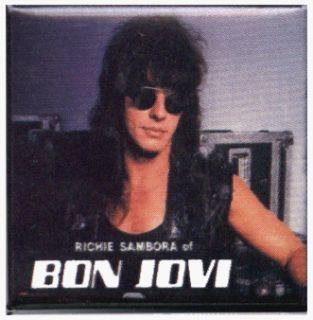 Bon Jovi   Richie Sambora (Head Shot)   1 1/4 Square