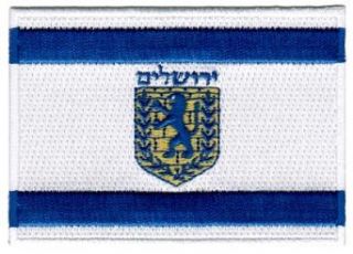 Jerusalem Flag Embroidered Patch Israel Iron On Jewish