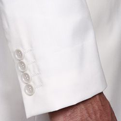 Ferrecci Mens White Mandarin Collar Suit